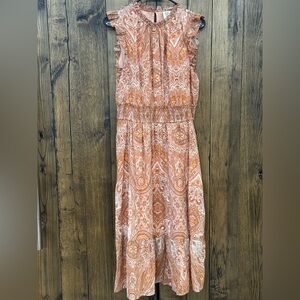 Good Hart by Matilda Jane Addison Paisley Ruffle Midi Dress | Medium